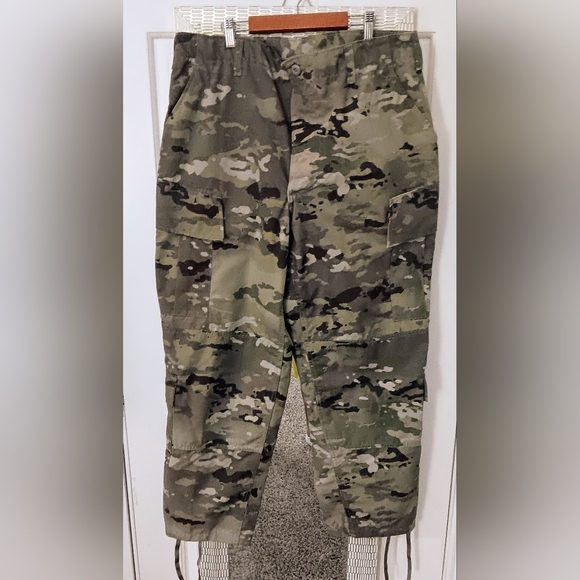 Preowned) OCP Camo Combat Pants Uniform Trouser Unisex Flame Resistant Large Sho - Picture 3 of 12